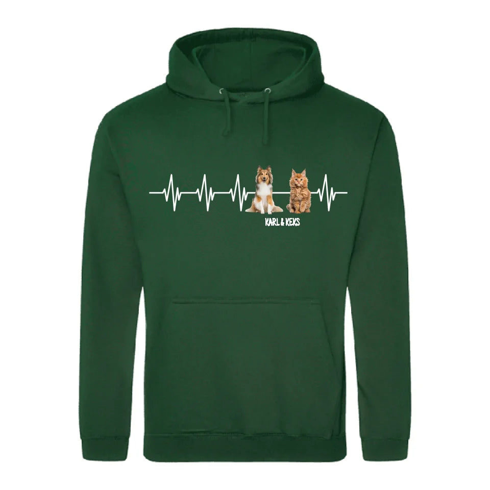 Herzschlag - Individueller Hoodie