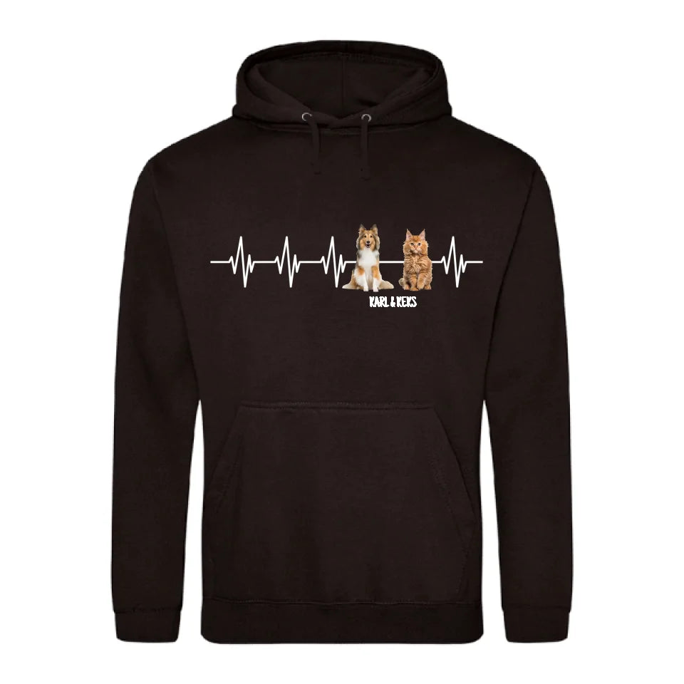 Herzschlag - Individueller Hoodie