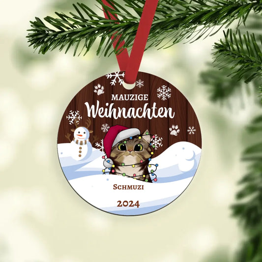 Mauzige Weihnachten - Individuelles Ornament