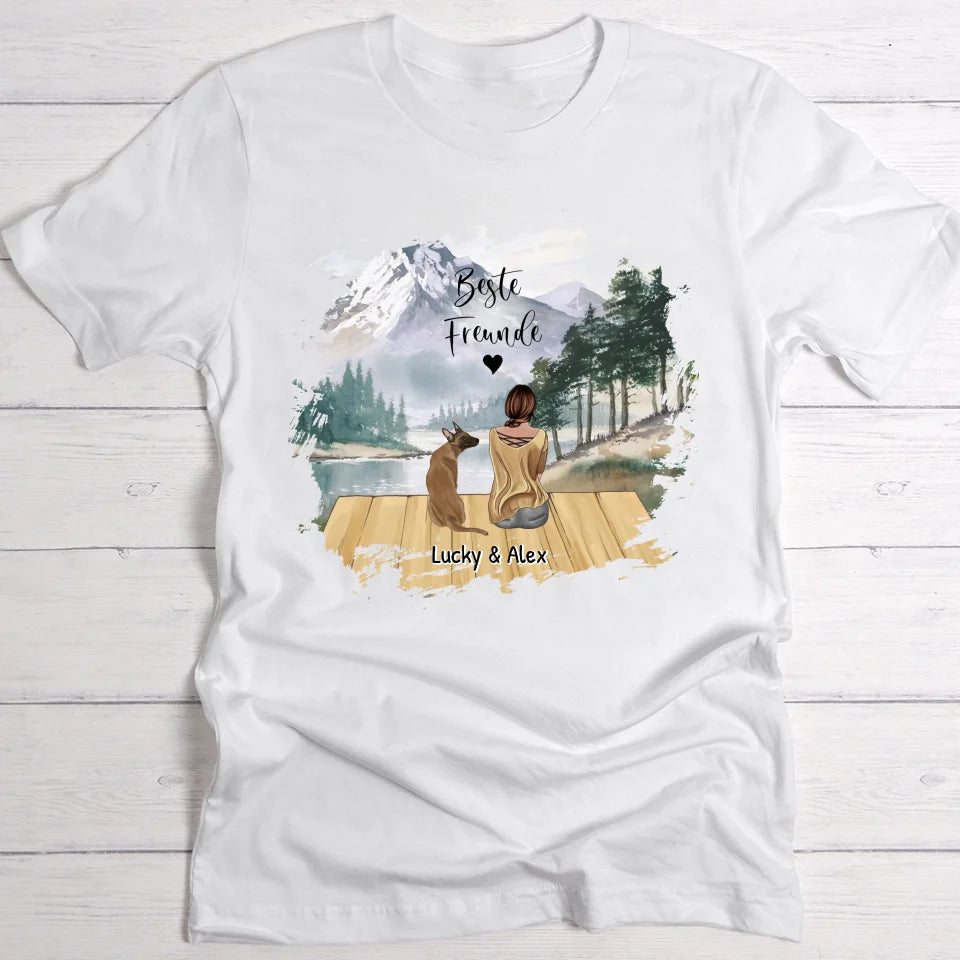 Unterwegs mit Haustier - Individuelles T-Shirt