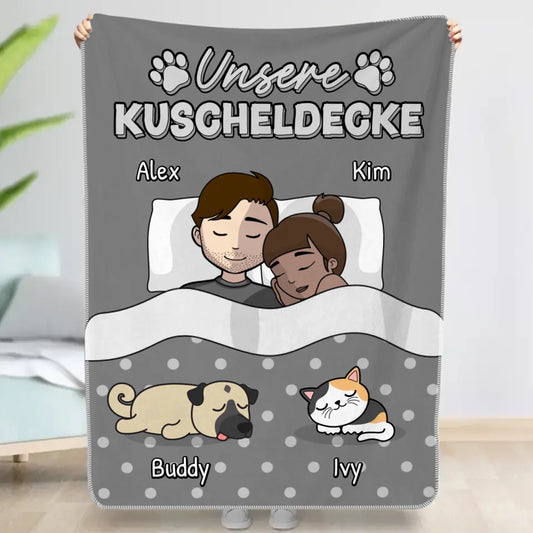 Kuscheln mit Fellnasen - Individuelle Decke