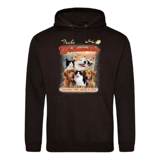 Weihnachtliches 90er Foto - Individueller Hoodie