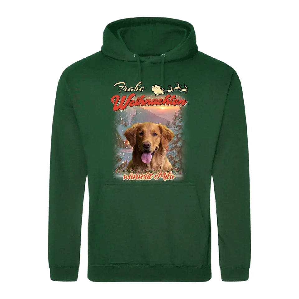 Weihnachtliches 90er Foto - Individueller Hoodie