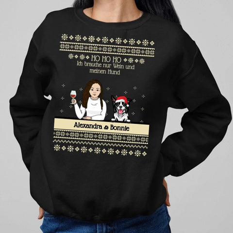 Bier & Wein und Wuff & Miau - Individueller Weihnachtspullover - Featured Image