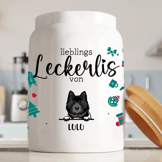 Lieblings Leckerli (Weihnachtsedition) - Individuelle Leckerlidose