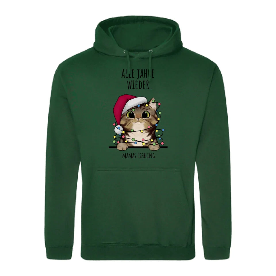 Schnurrige Weihnachten - Individueller Hoodie