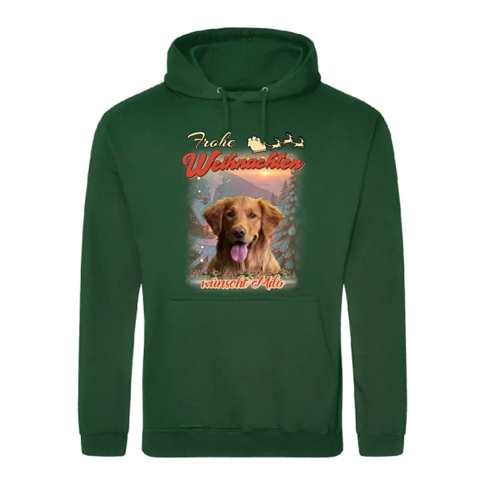 Weihnachtliches 90er Foto - Individueller Hoodie