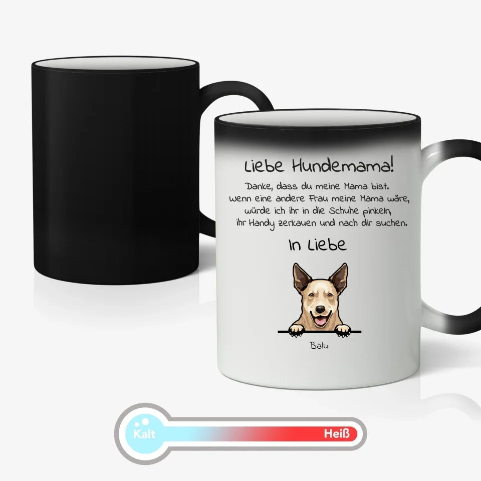 Liebe Hundemama - Individuelle Tasse