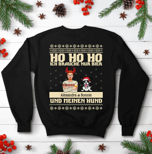 Drinks und mein Haustier - Individueller Weihnachtspullover