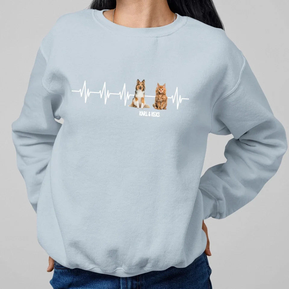 Herzschlag - Individuelles Sweatshirt