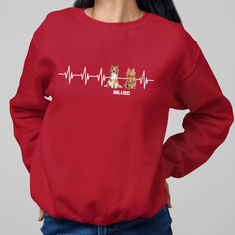 Herzschlag - Individuelles Sweatshirt