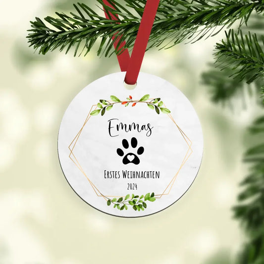 Personalisiertes Ornament - Erstes Weihnachten
