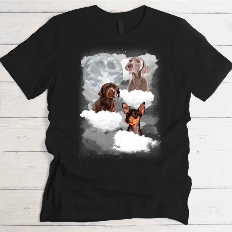 Three paws moon - Individuelles T-Shirt