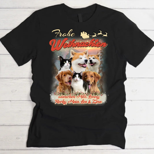 Weihnachtliches 90er Foto - Individuelles T-Shirt