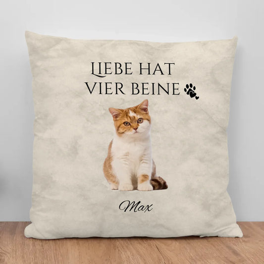 Liebe hat vier Beine - Individuelles Kissen