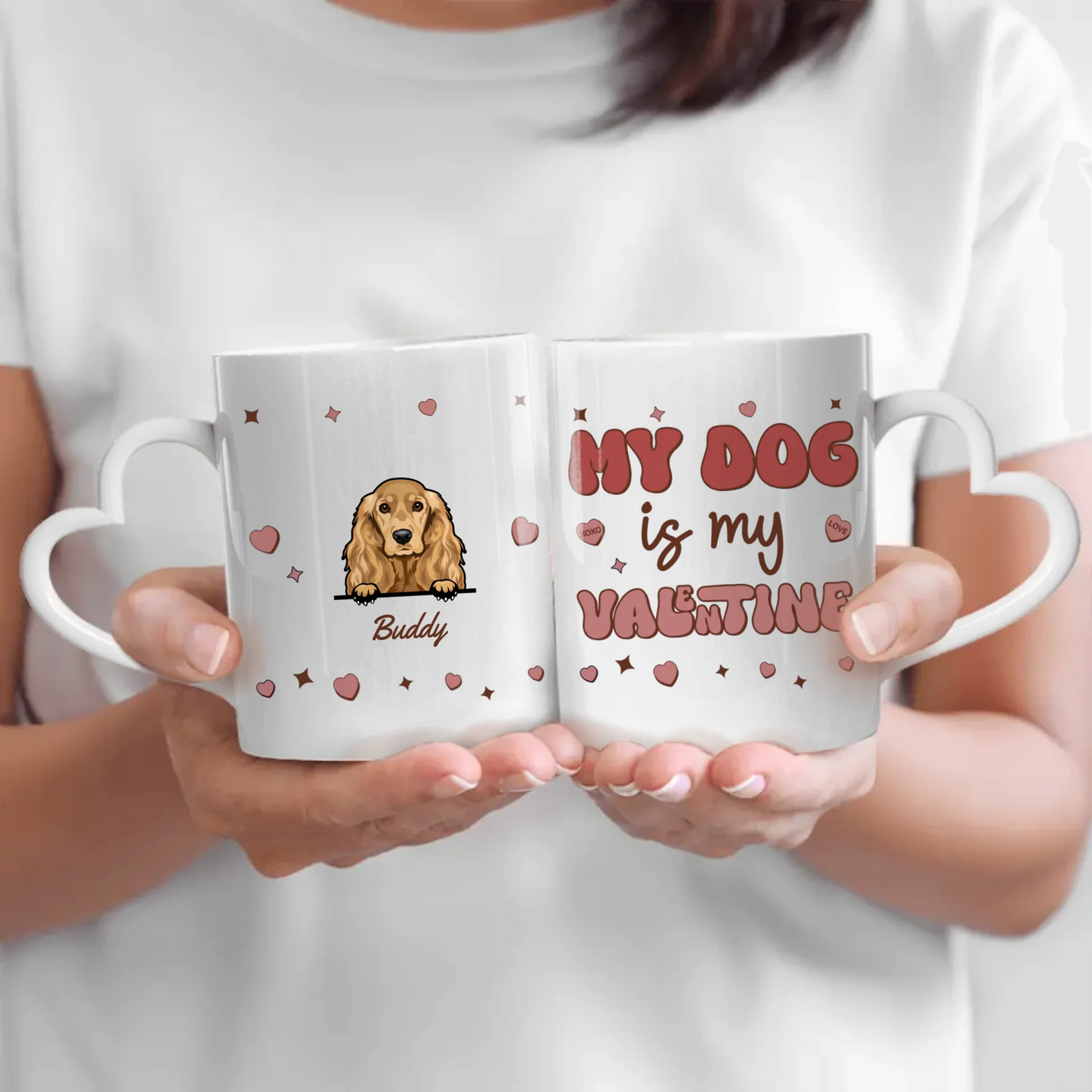 My pet is my valentine - Individuelle Tasse