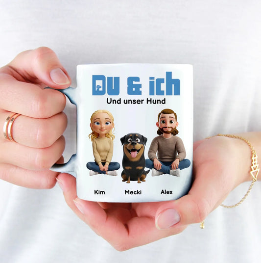 Du & Ich und die Tiere - Individuelle Tasse