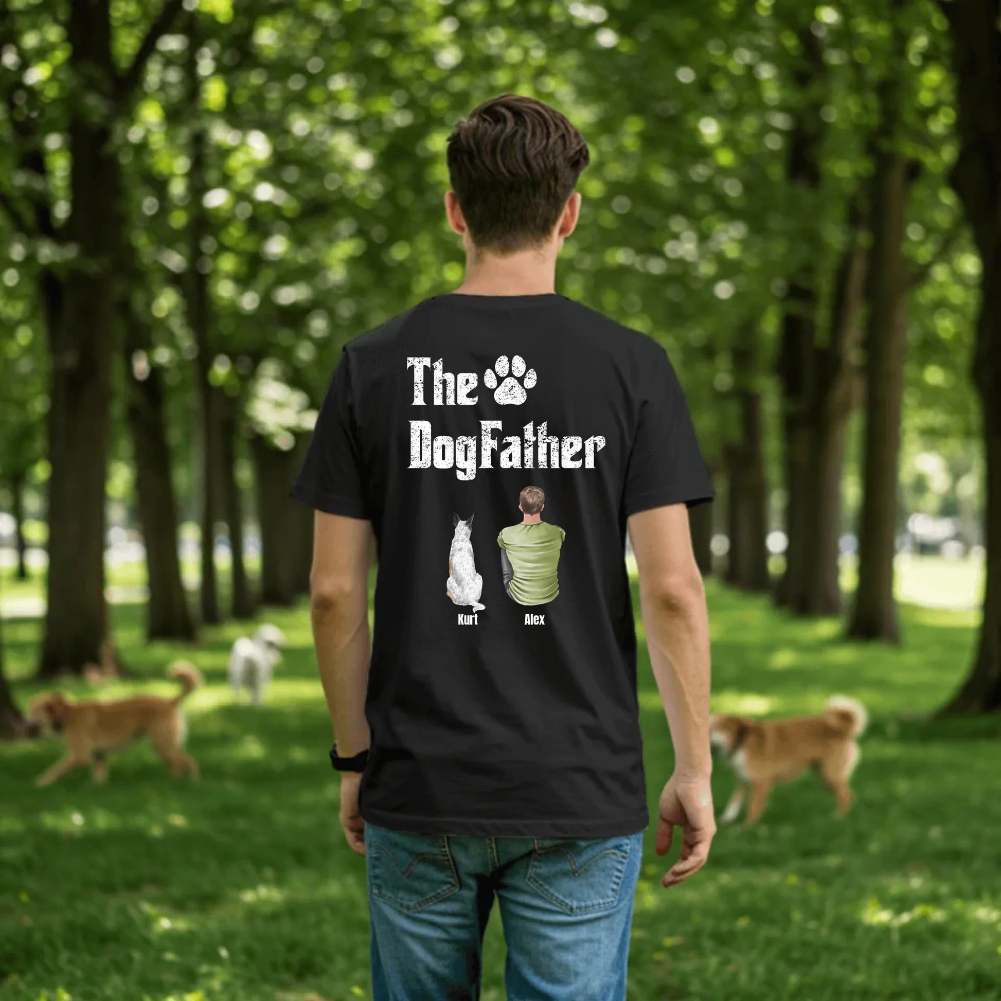 Man in dog park - Black