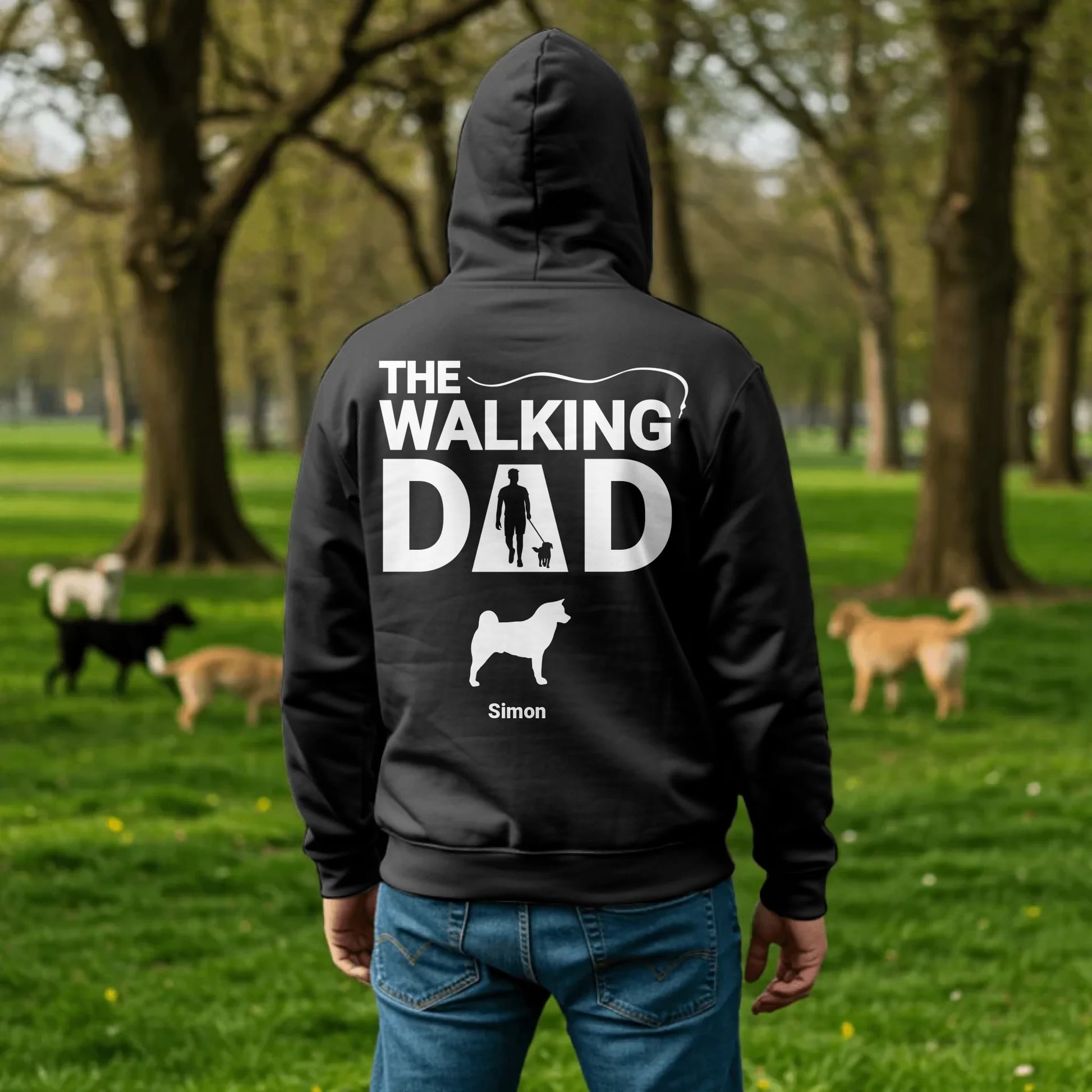 Man in Dog Park - Black