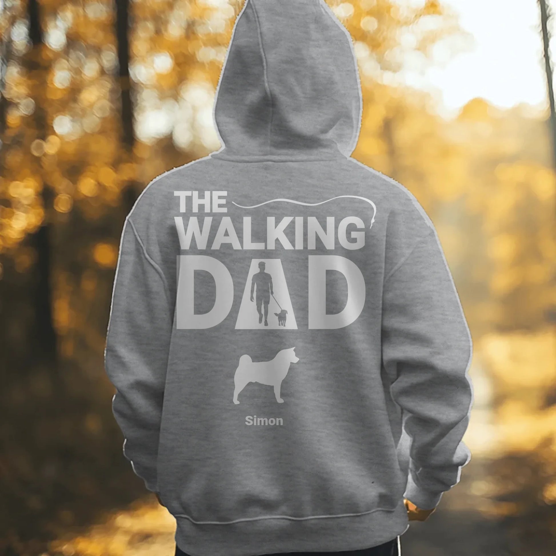 Man in woods - Grey
