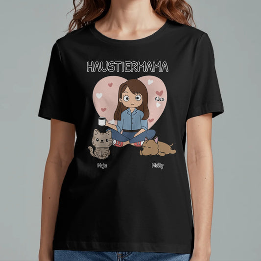 Haustiereltern - Individuelles T-Shirt (Comic Style)