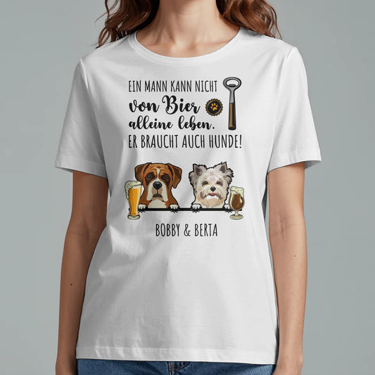 Bier & Wuff - Individuelles T-Shirt