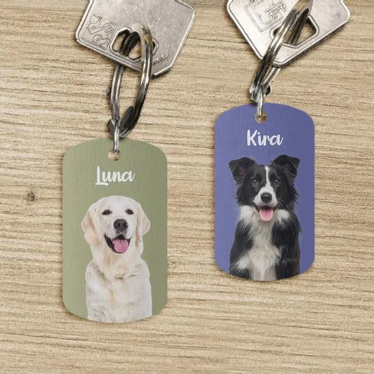 Haustierportrait - Individueller Dog Tag Schlüsselanhänger