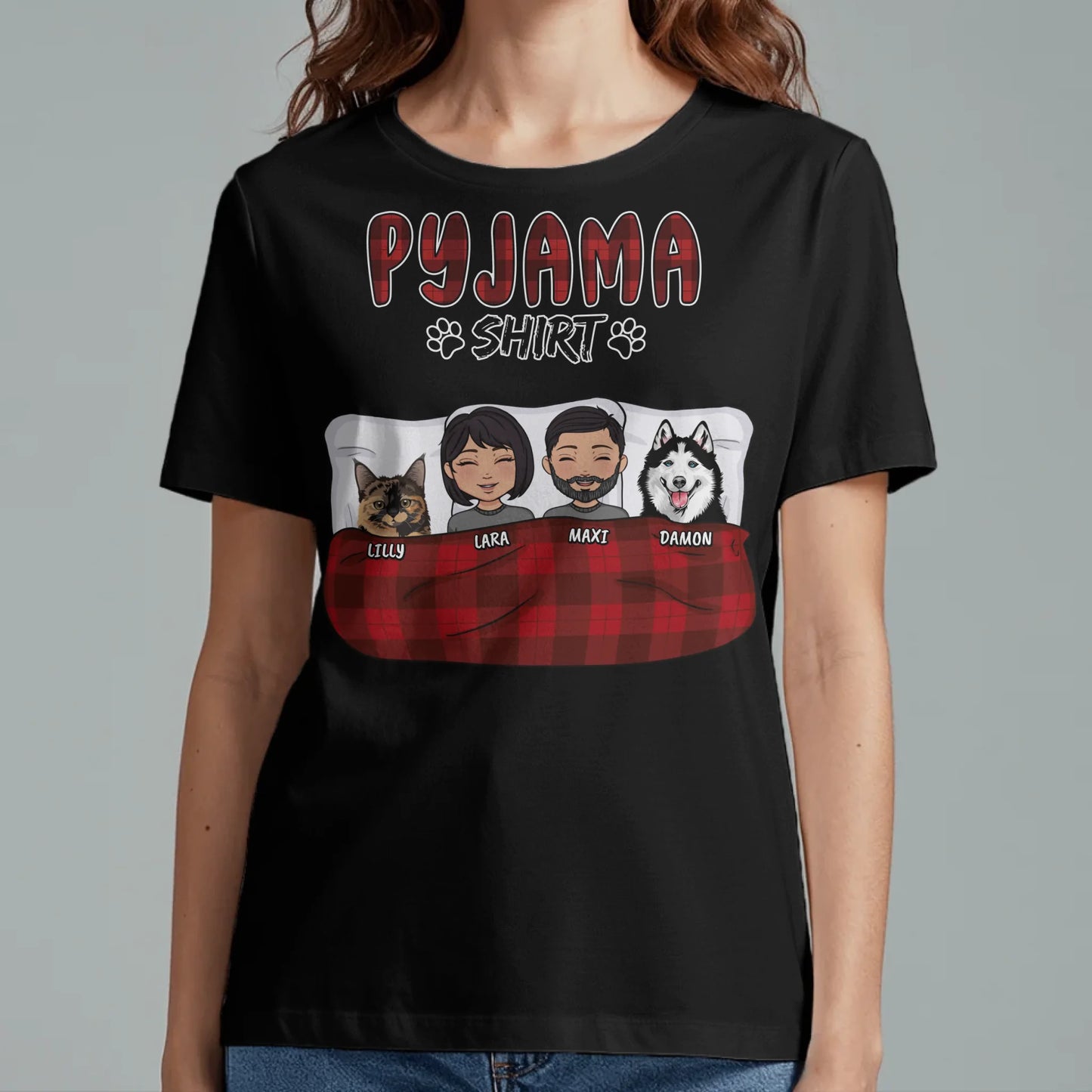Mein Pyjama Shirt (Paar) - Individuelles T-Shirt