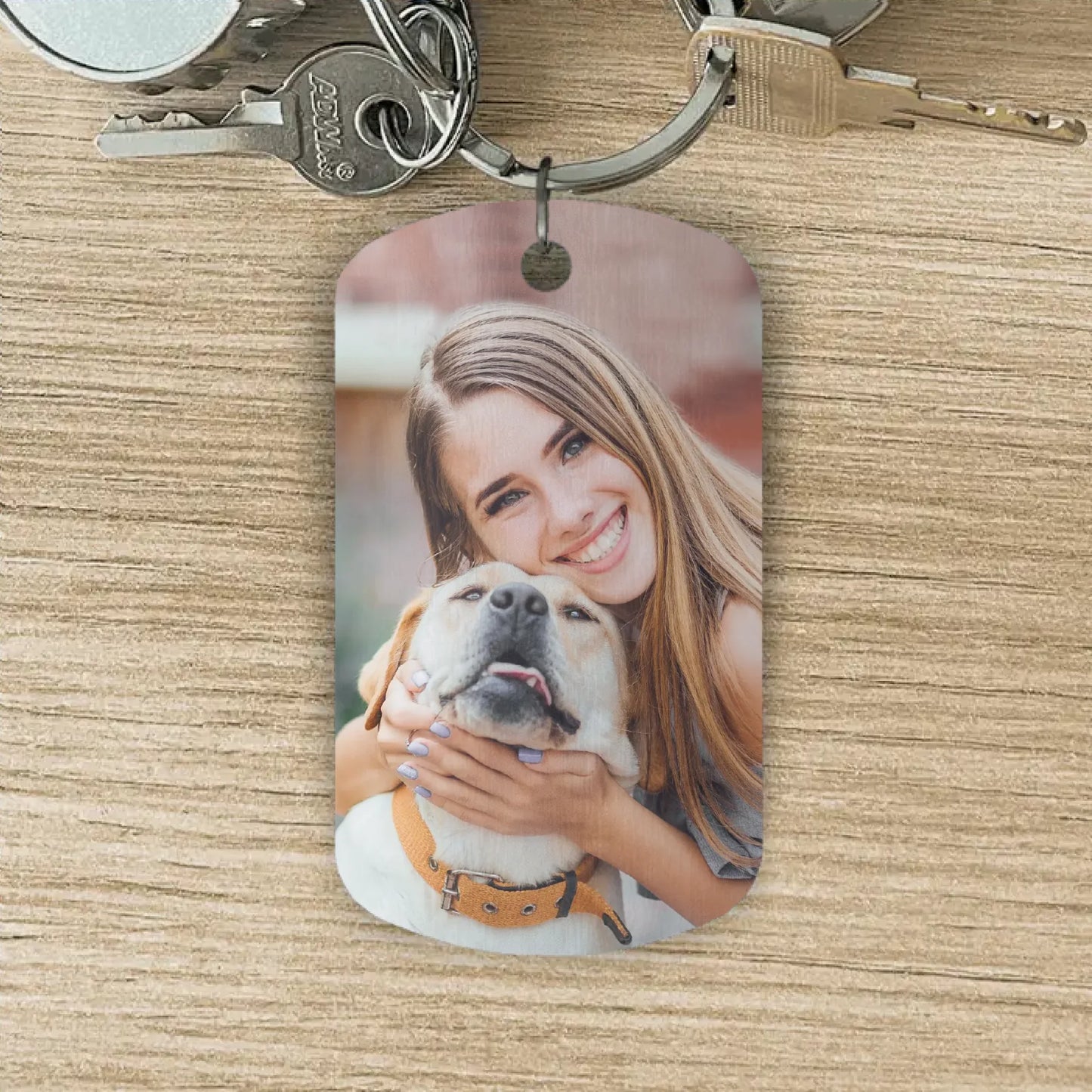 Dream Team - Individueller Dog Tag Schlüsselanhänger