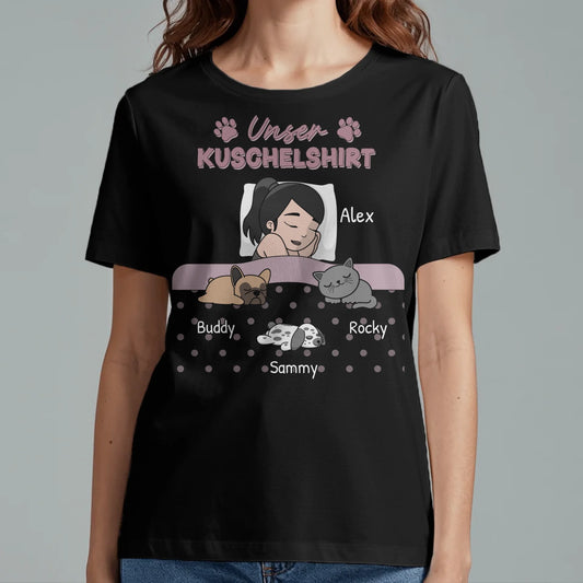 Kuschelzeit mit Fellnasen Single - Individuelles T-Shirt
