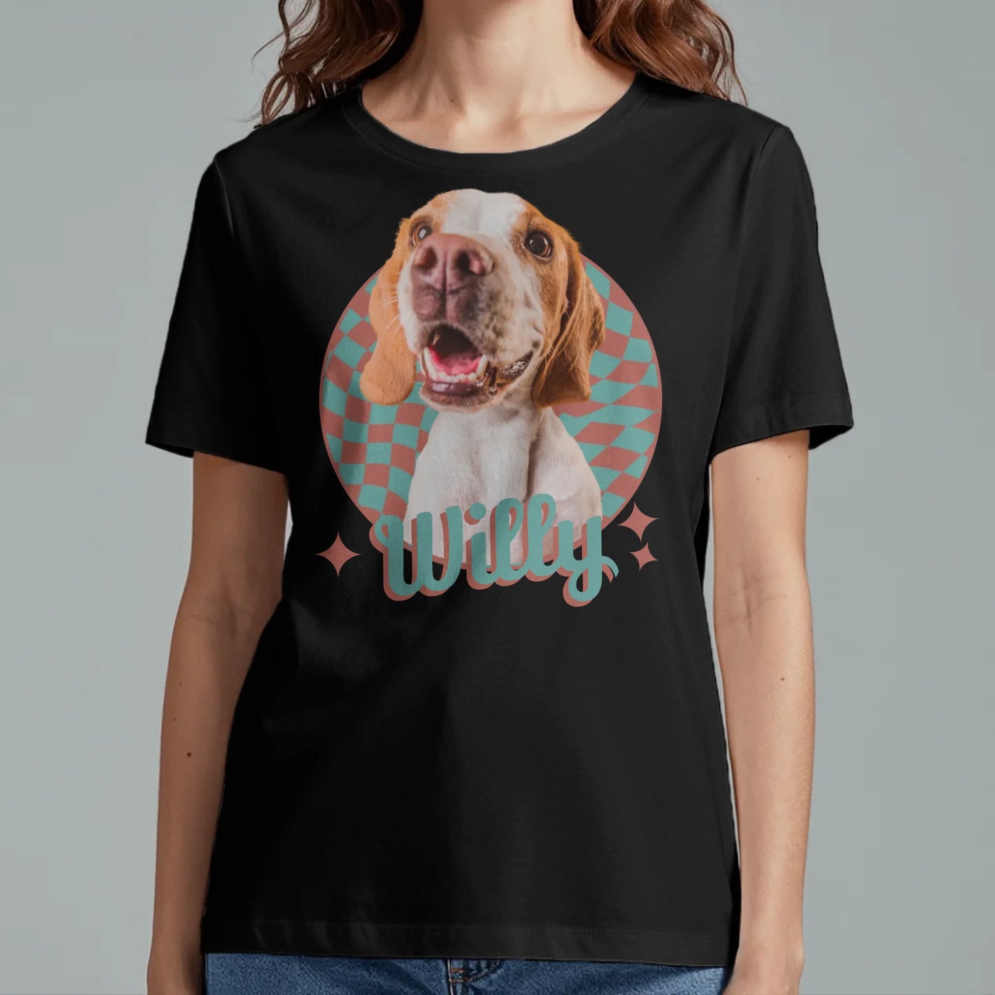 Retro 90s Portrait - Individuelles T-Shirt