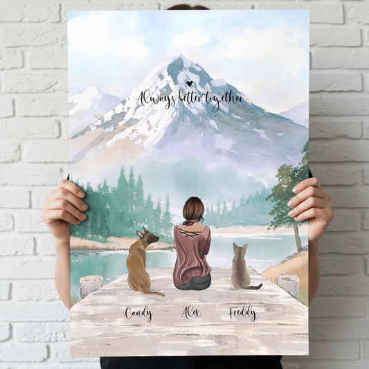 Unterwegs mit Haustier - Individuelles Poster
