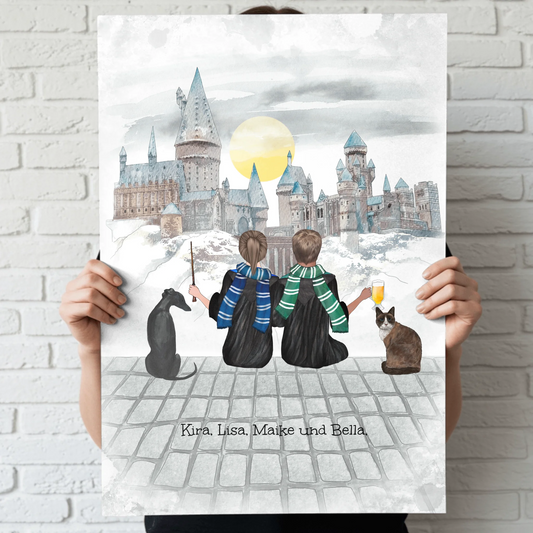 Zauberschüler Pärchen- Individuelles Poster