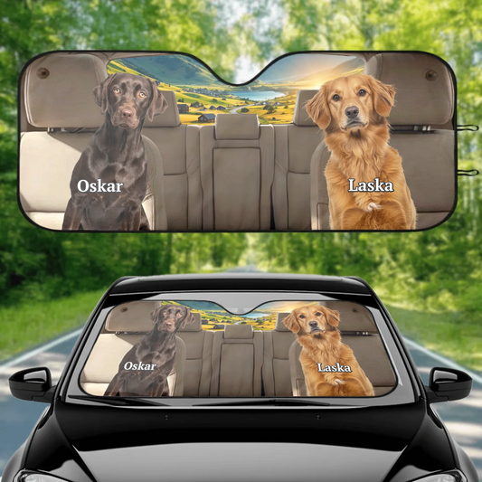 Dein Haustierfoto - Individueller Autosonnenschutz