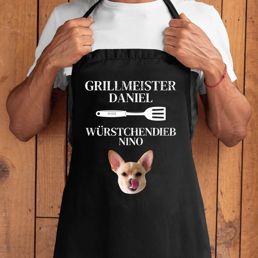 Grillmeister & Würstchendieb - Individuelle Schürze