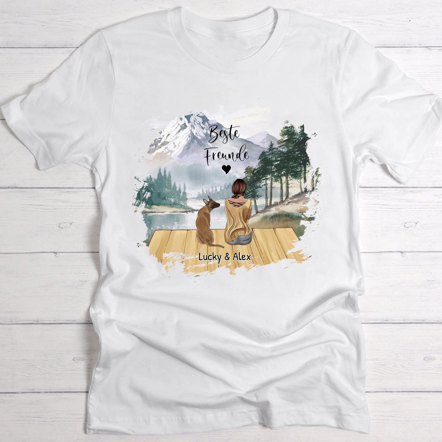 Unterwegs mit Haustier - Individuelles T-Shirt