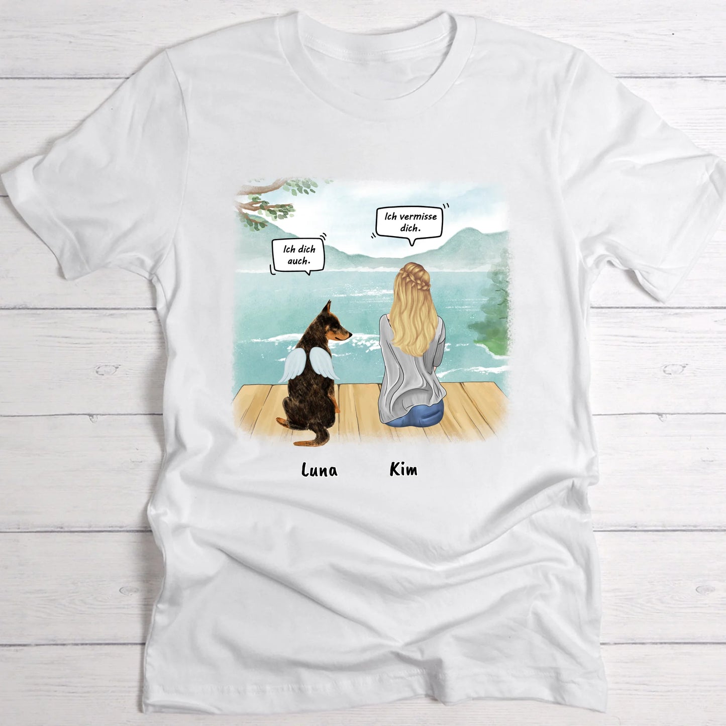 Ich vermisse dich - Individuelles T-Shirt