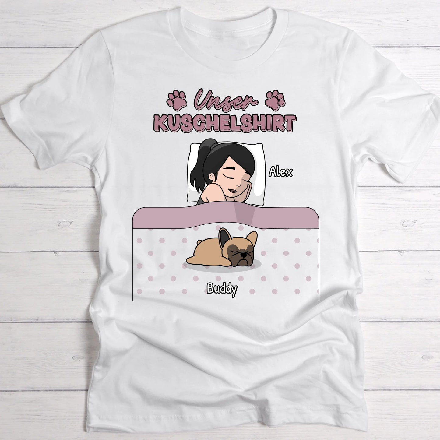 Kuschelzeit mit Fellnasen Single - Individuelles T-Shirt