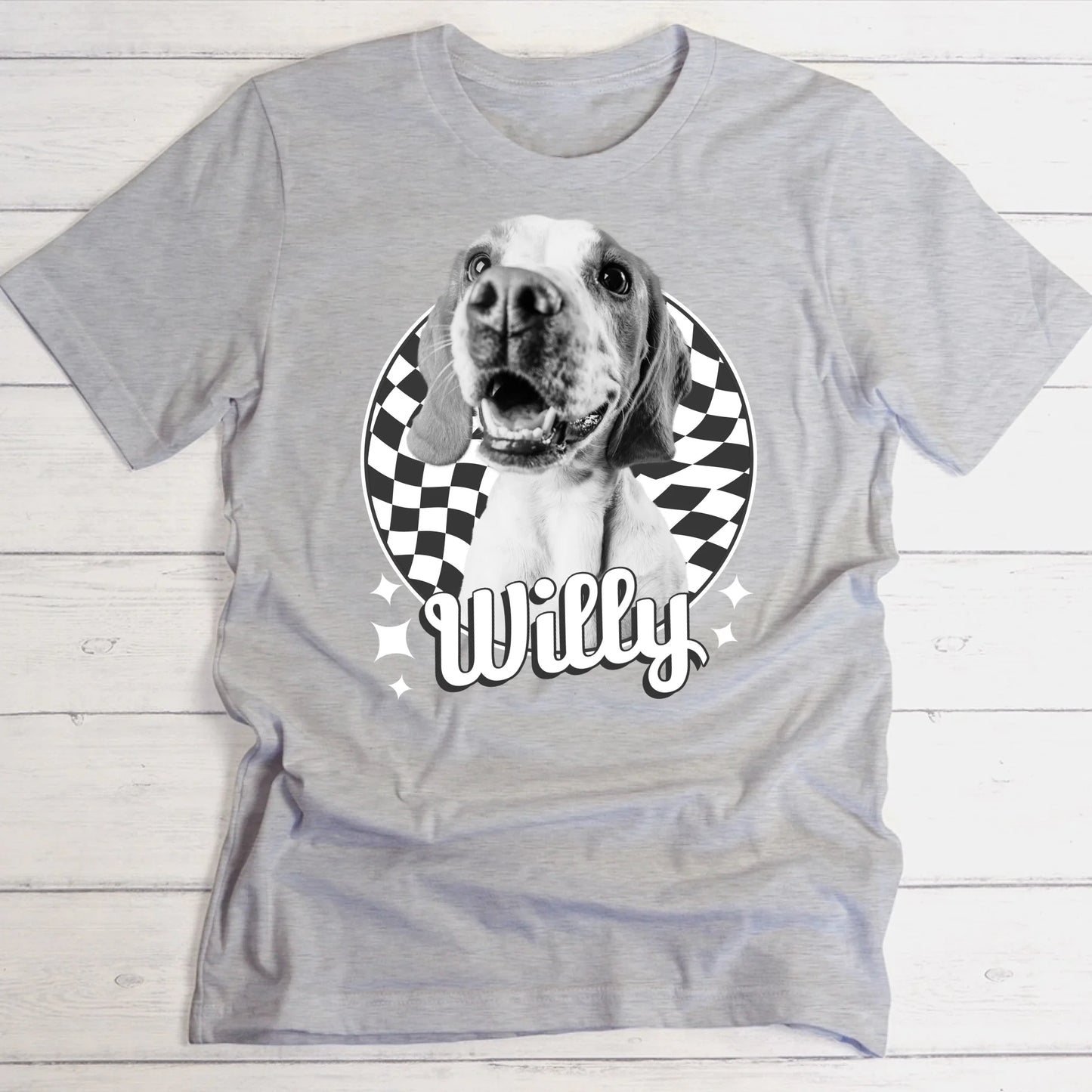 Retro 90s Portrait - Individuelles T-Shirt