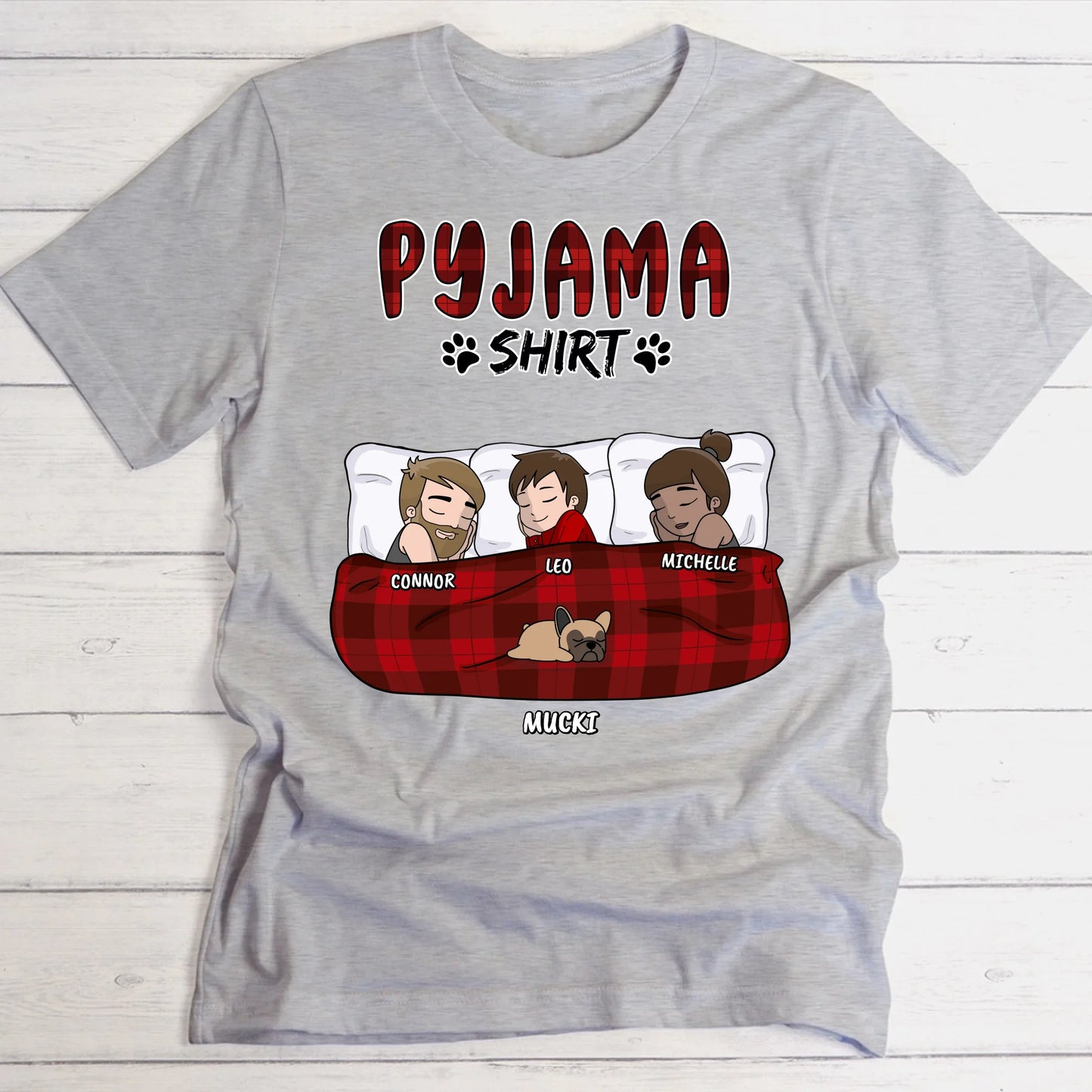 Mein Pyjama Shirt (Familie) - Individuelles T-Shirt