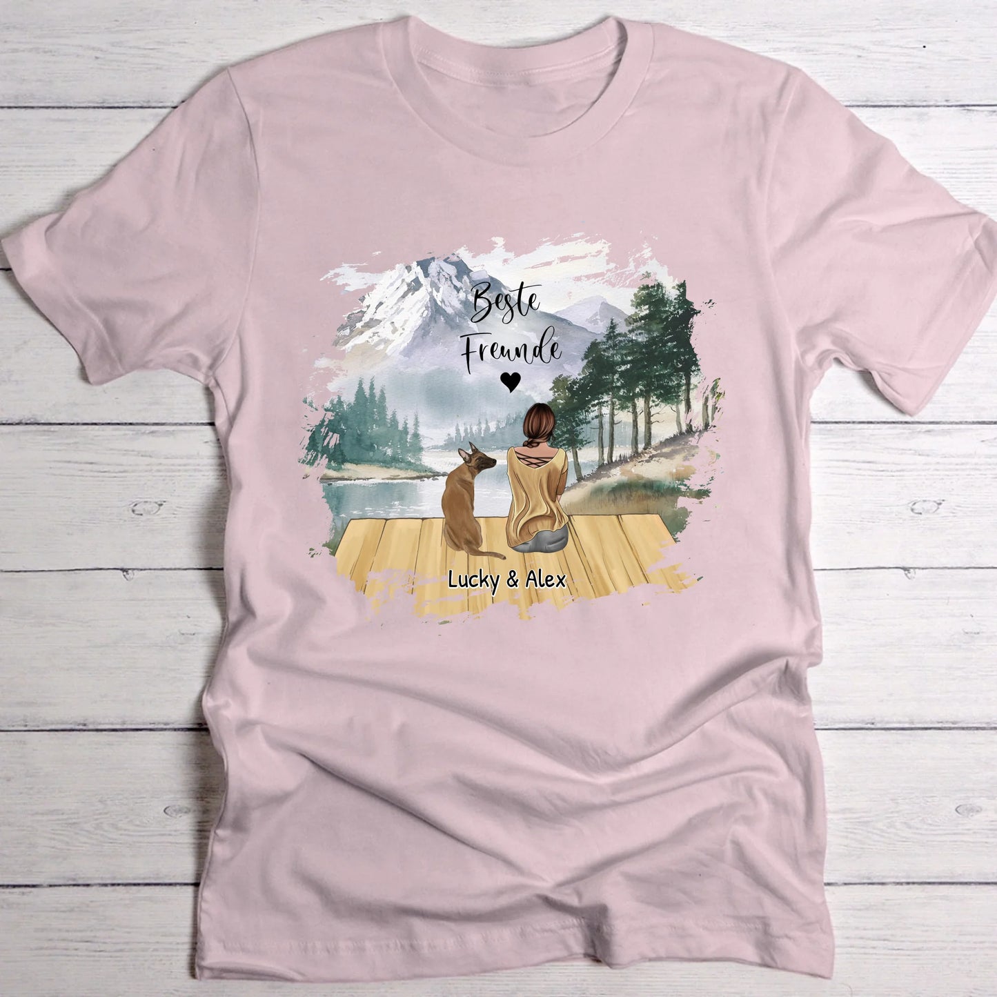 Unterwegs mit Haustier - Individuelles T-Shirt