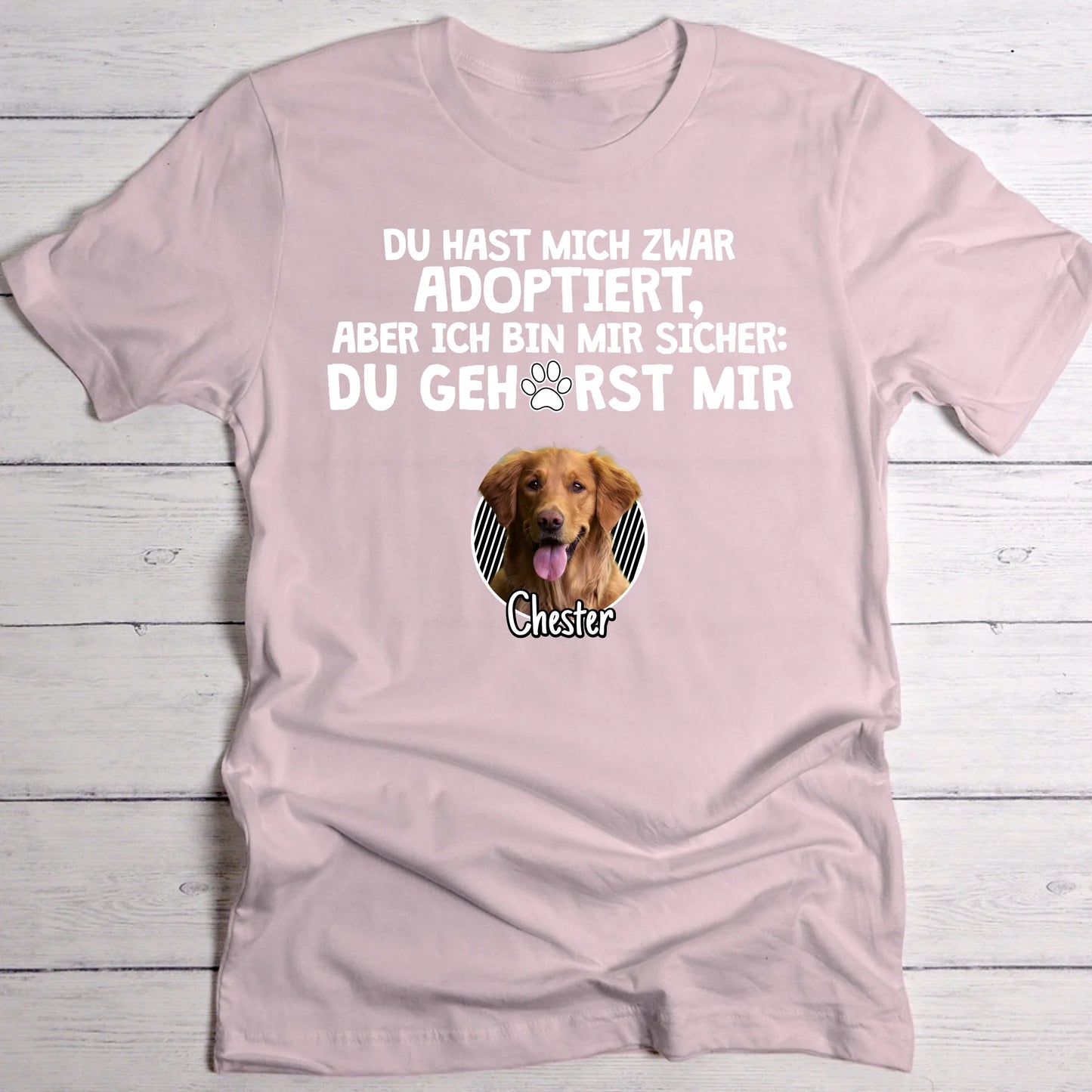 Adoptiert - Individuelles T-Shirt