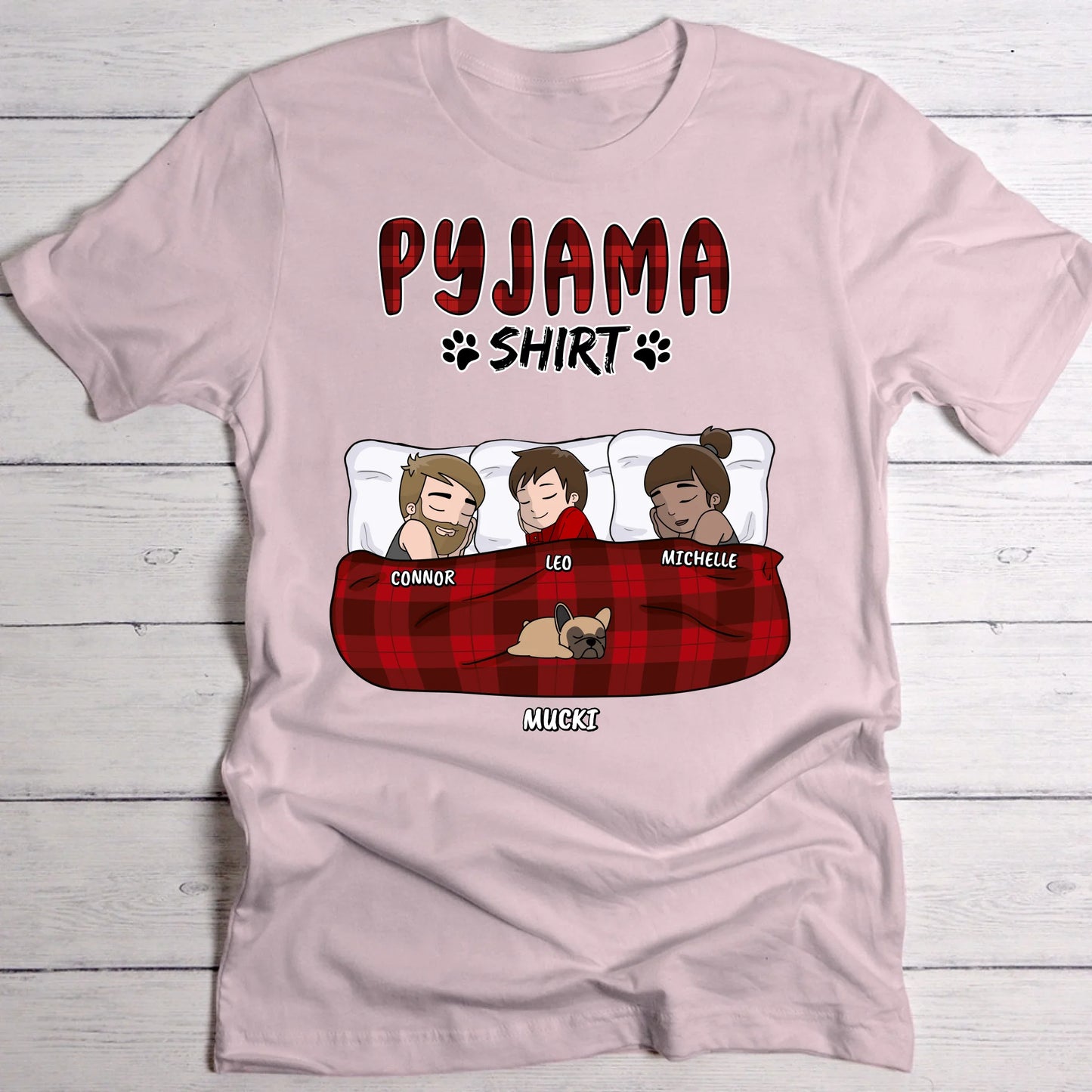 Mein Pyjama Shirt (Familie) - Individuelles T-Shirt