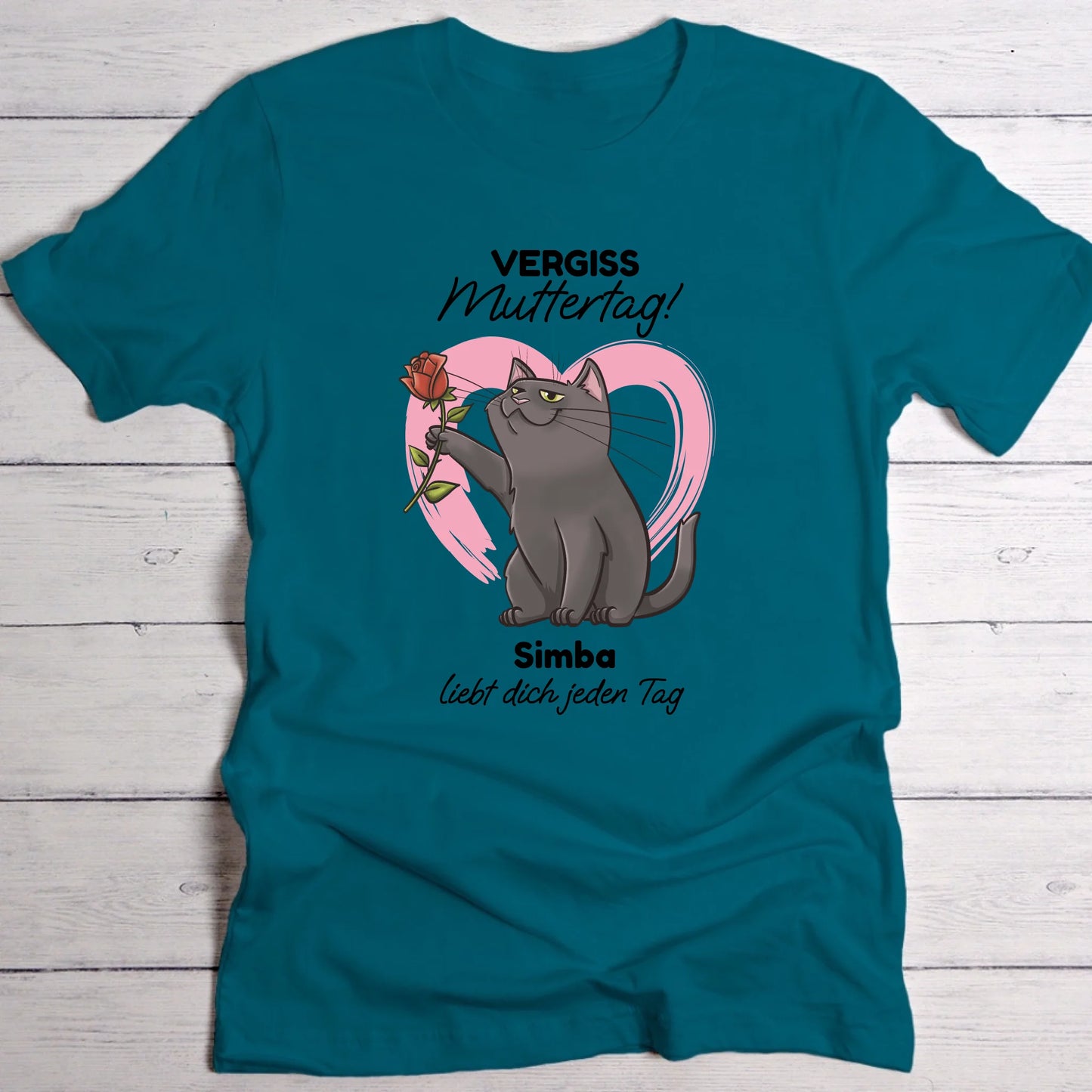 Deine Katze liebt dich - Individuelles T-Shirt