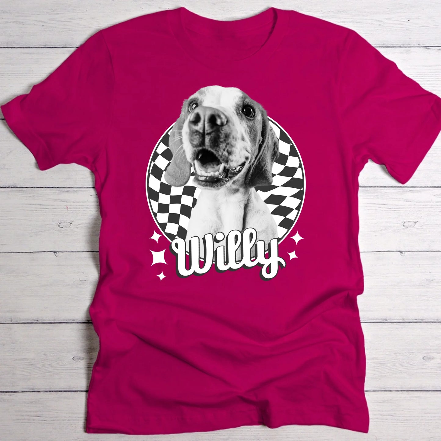 Retro 90s Portrait - Individuelles T-Shirt