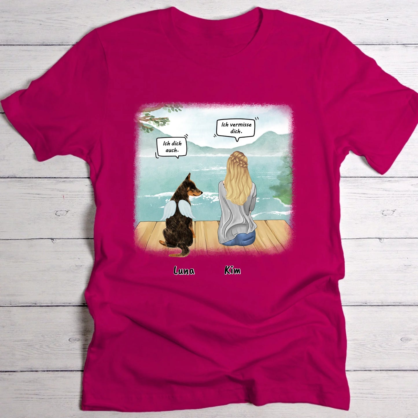 Ich vermisse dich - Individuelles T-Shirt