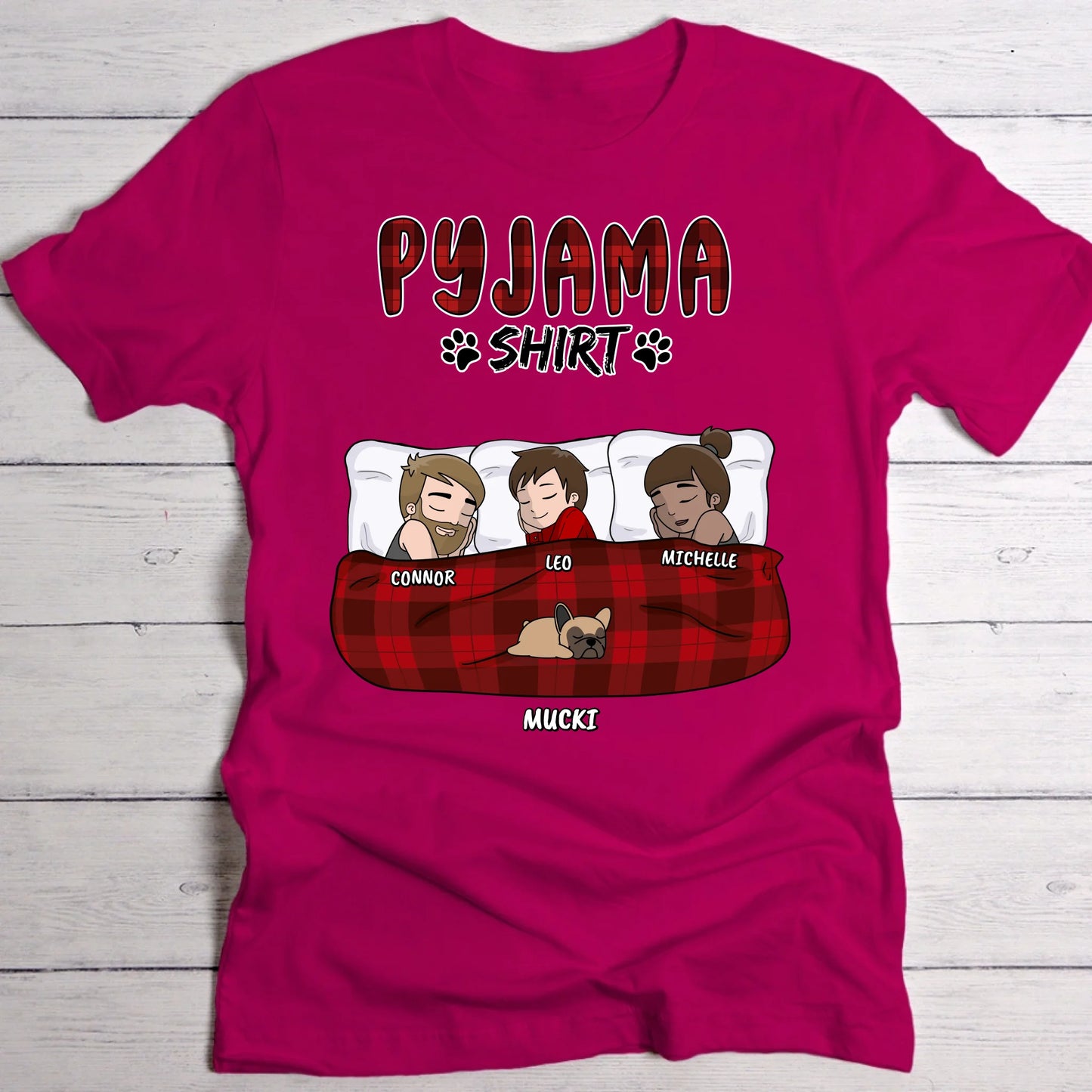 Mein Pyjama Shirt (Familie) - Individuelles T-Shirt