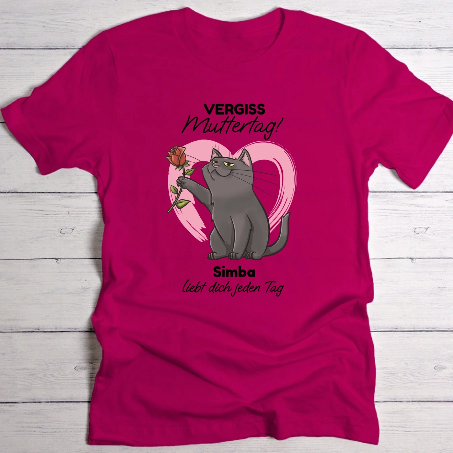 Deine Katze liebt dich - Individuelles T-Shirt