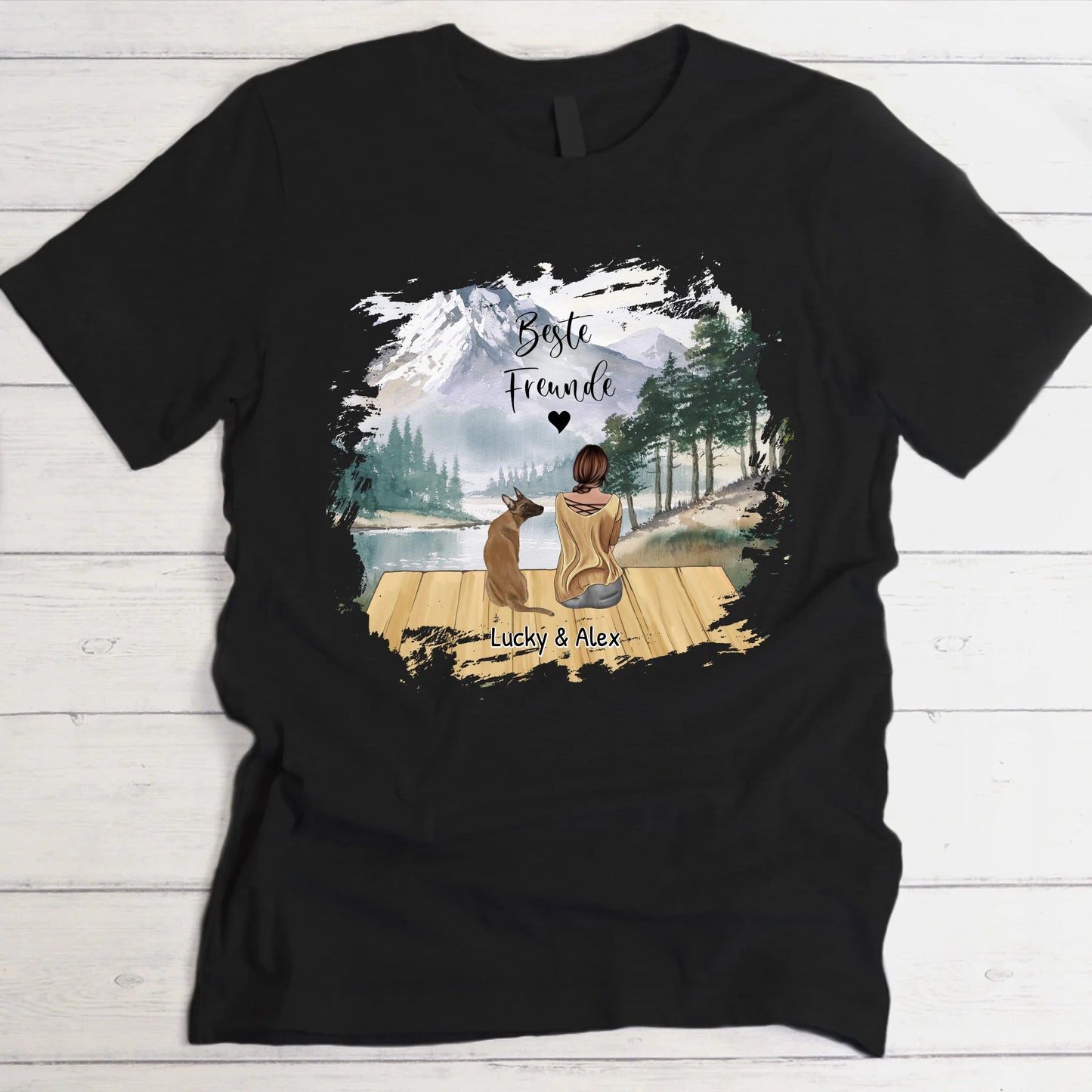 Unterwegs mit Haustier - Individuelles T-Shirt