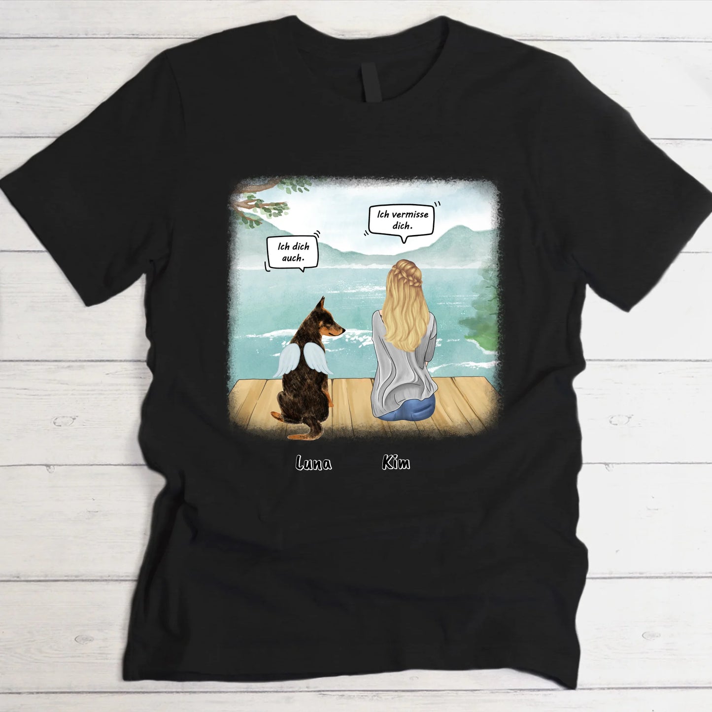 Ich vermisse dich - Individuelles T-Shirt